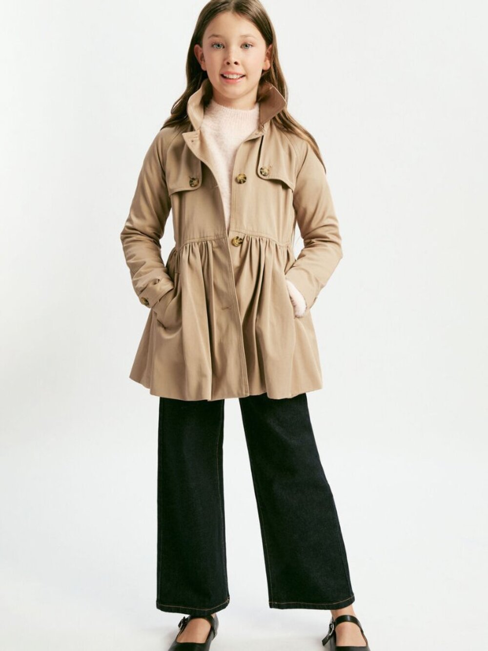 Bardot Junior - Girls Mia Classic trench in Tan